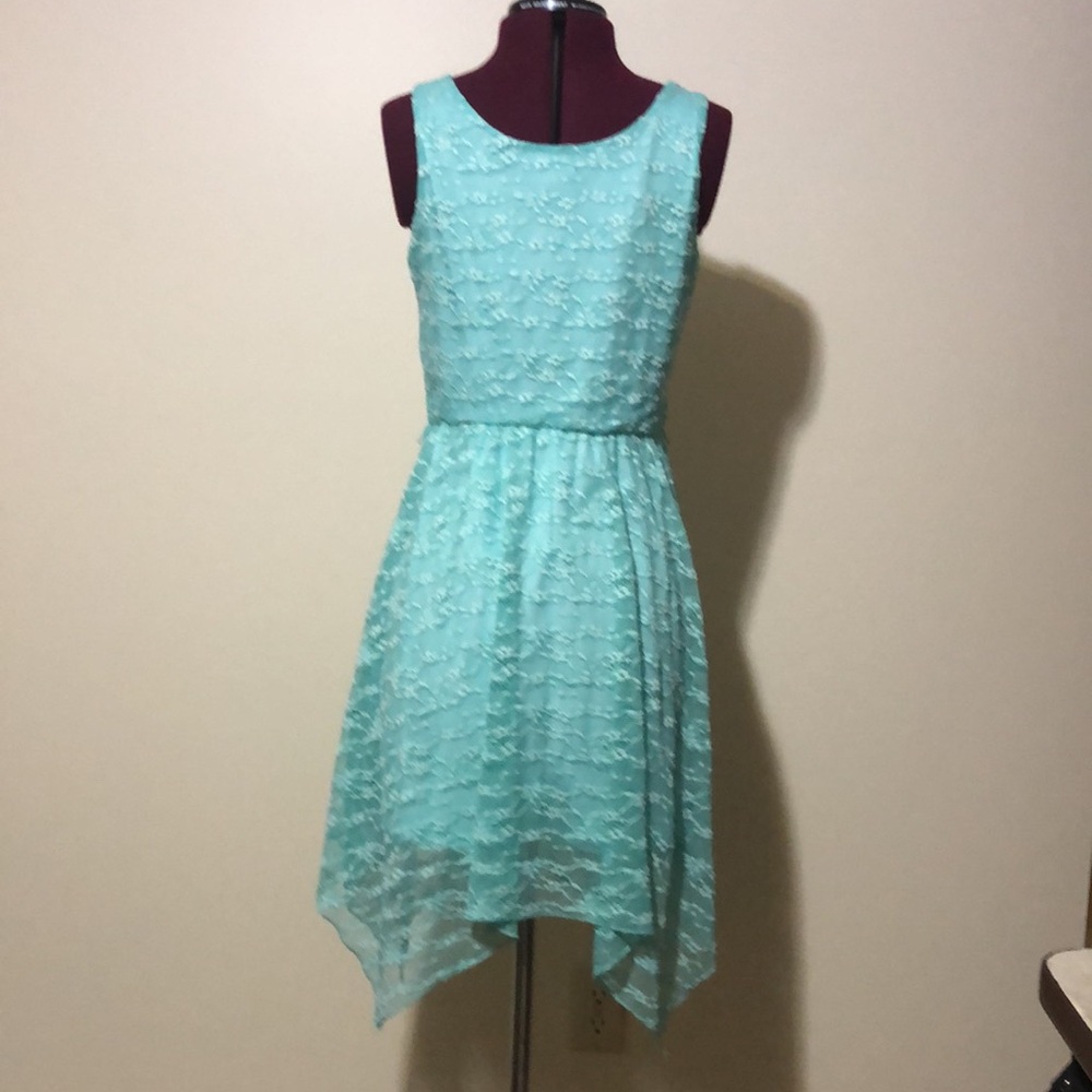 Vintage~Large dress green with liner~Love Reign